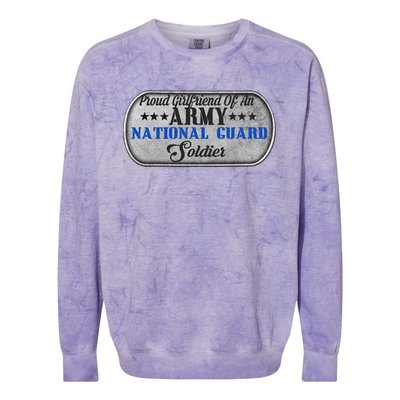 Proud Friend Of An Army National Guard U S Military Great Gift Colorblast Crewneck Sweatshirt