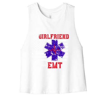 Proud Friend Of An Emt Paramedic Emt Gift Women's Racerback Cropped Tank