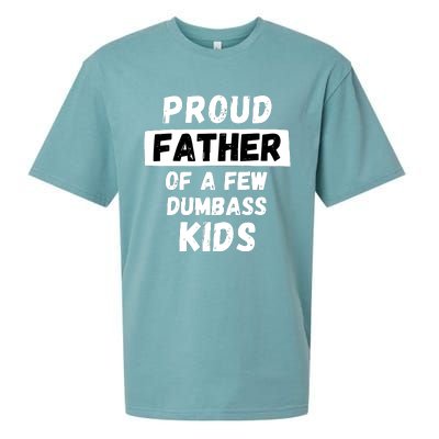 Proud Father Of A Few Funny Daddy Dad Joke Gift Sueded Cloud Jersey T-Shirt