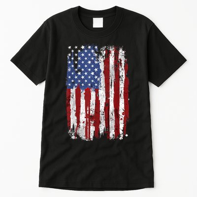 Patriotic Fourth Of Usa Flag American Flag United States Of America 4th Of July Tall T-Shirt