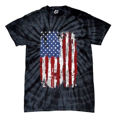 Patriotic Fourth Of Usa Flag American Flag United States Of America 4th Of July Tie-Dye T-Shirt
