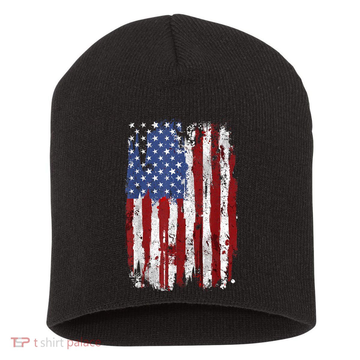 Patriotic Fourth Of Usa Flag American Flag United States Of America 4th Of July Short Acrylic Beanie