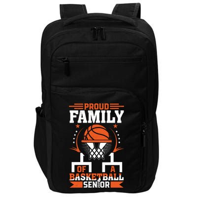 Proud Family Of A Basketball Senior 2025 Graduation Costume Impact Tech Backpack
