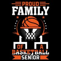 Proud Family Of A Basketball Senior 2025 Graduation Costume Backpack