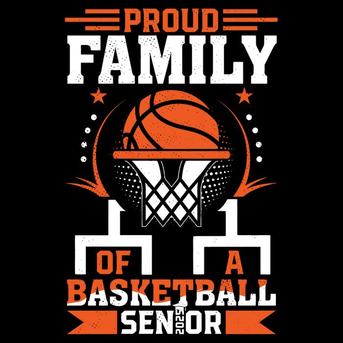 Proud Family Of A Basketball Senior 2025 Graduation Costume Backpack