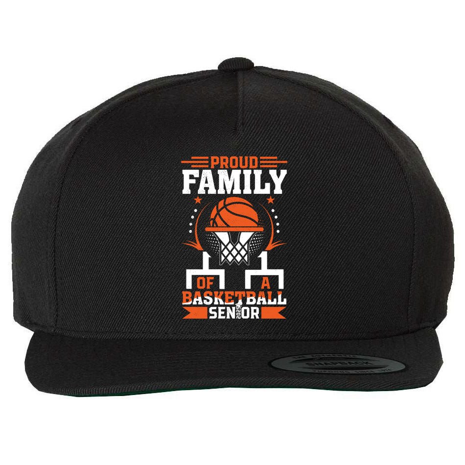 Proud Family Of A Basketball Senior 2025 Graduation Costume Wool Snapback Cap