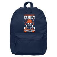 Proud Family Of A Basketball Senior 2025 Graduation Costume 16 in Basic Backpack