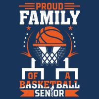 Proud Family Of A Basketball Senior 2025 Graduation Costume 16 in Basic Backpack