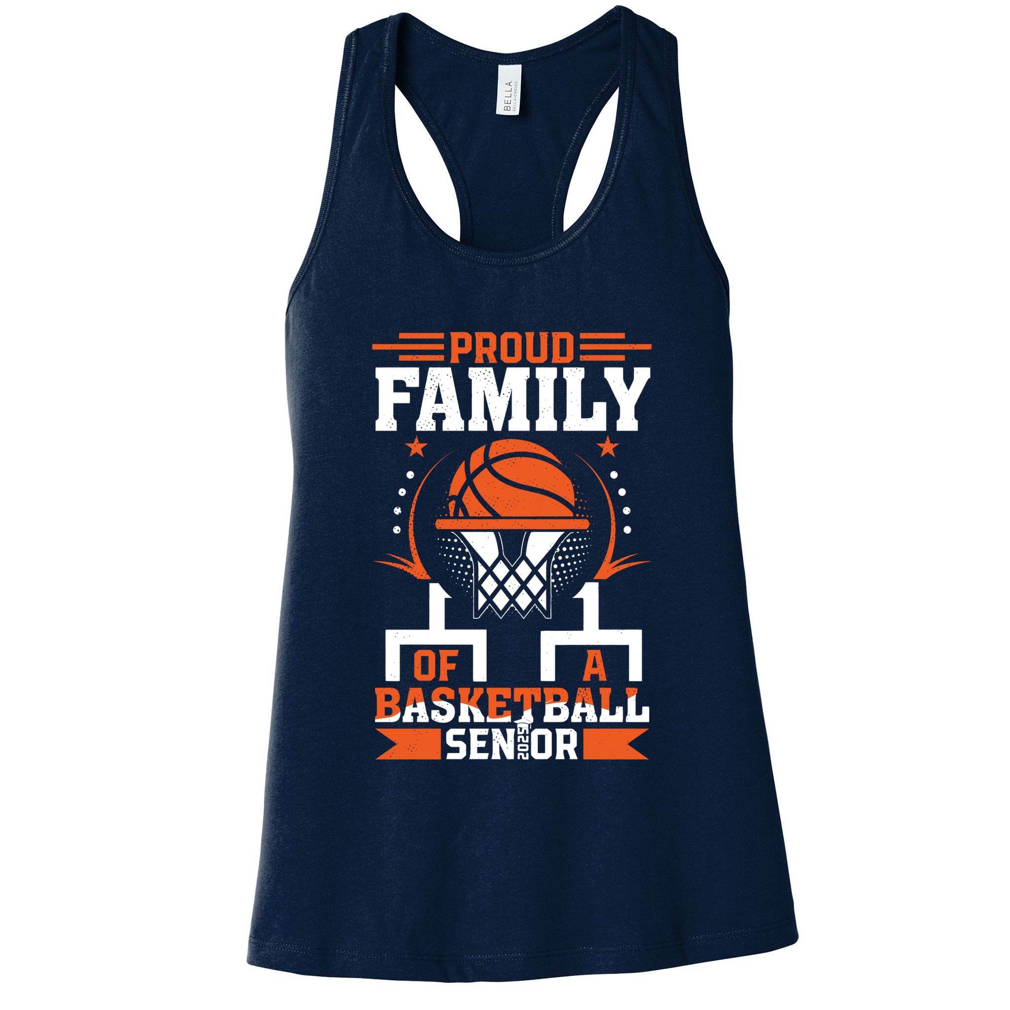 Proud Family Of A Basketball Senior 2025 Graduation Costume Womens Tank Top