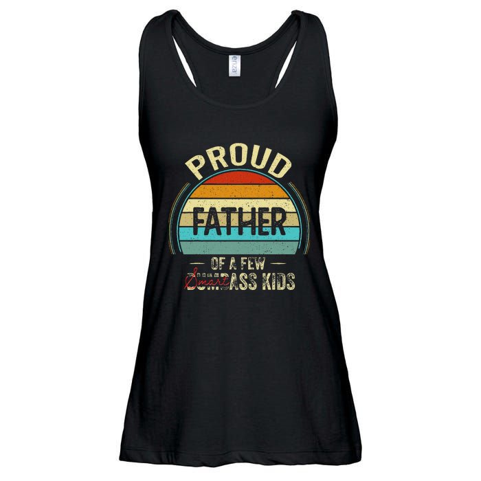 Proud Father Of A Few Smartass Fathers Day Ladies Essential Flowy Tank