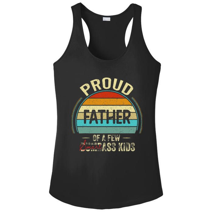 Proud Father Of A Few Smartass Fathers Day Ladies PosiCharge Competitor Racerback Tank