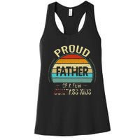 Proud Father Of A Few Smartass Fathers Day Women's Racerback Tank