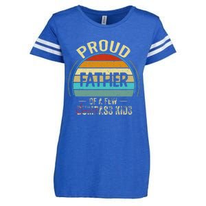 Proud Father Of A Few Smartass Fathers Day Enza Ladies Jersey Football T-Shirt