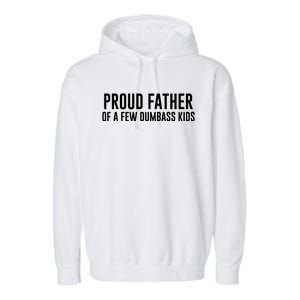 Proud Father Of A Few Dumbass Garment-Dyed Fleece Hoodie