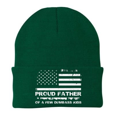 Proud Father Of A Few Dumbass Knit Cap Winter Beanie