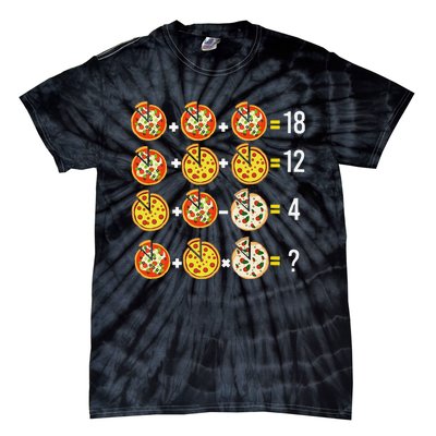 Pizza Funny Order Of Operations Pizza Quiz Math Teacher Tie-Dye T-Shirt