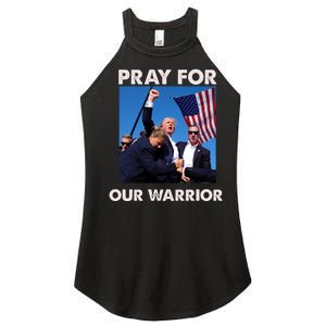 Pray For Our Warrior Pray For Trump Trending Trump Was Just Shot At Women's Perfect Tri Rocker Tank