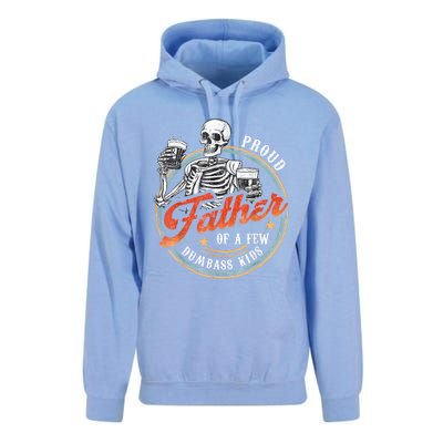 Proud Father Of A Few Dumbass Funny Dad Love Family Unisex Surf Hoodie