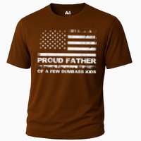 Proud Father Of A Few Dumbass Funny Fathers Day Cooling Performance Crew T-Shirt