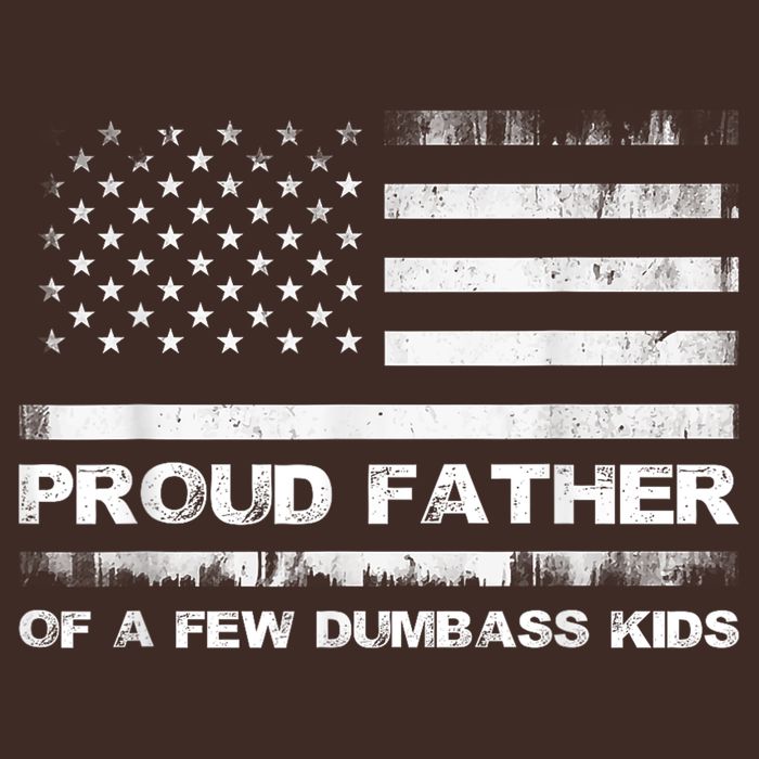 Proud Father Of A Few Dumbass Funny Fathers Day Cooling Performance Crew T-Shirt