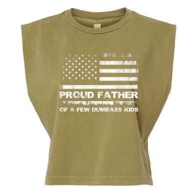 Proud Father Of A Few Dumbass Funny Fathers Day Garment-Dyed Women's Muscle Tee