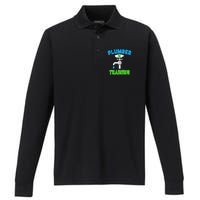 Plumbing Future Plumber In Training Pipefitter Performance Long Sleeve Polo