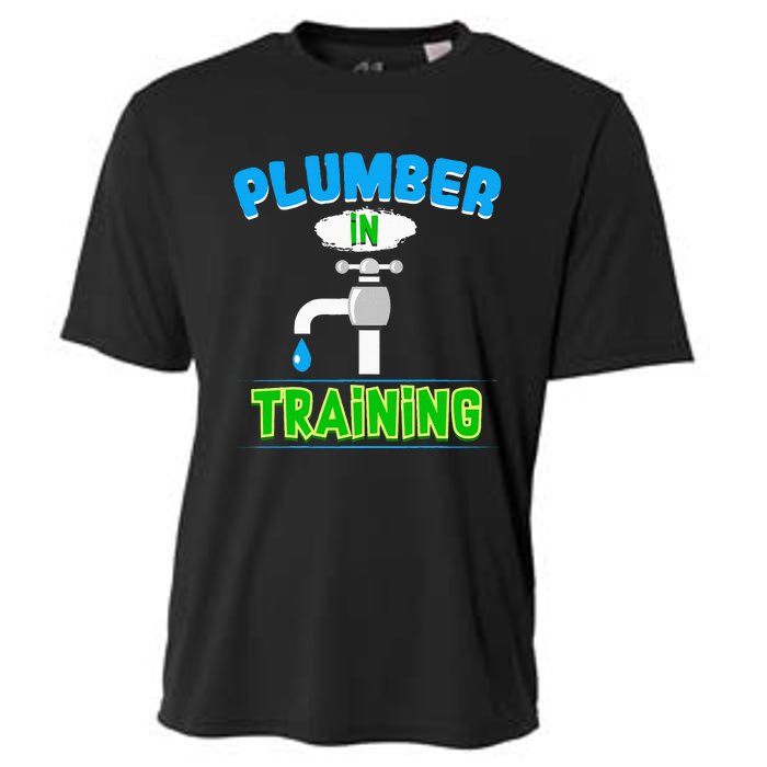 Plumbing Future Plumber In Training Pipefitter Cooling Performance Crew T-Shirt