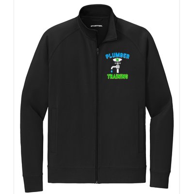 Plumbing Future Plumber In Training Pipefitter Stretch Full-Zip Cadet Jacket