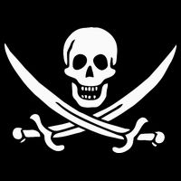 Pirate Flag Cooling Performance Crew T-Shirt