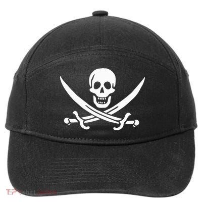 Pirate Flag 7-Panel Snapback Hat