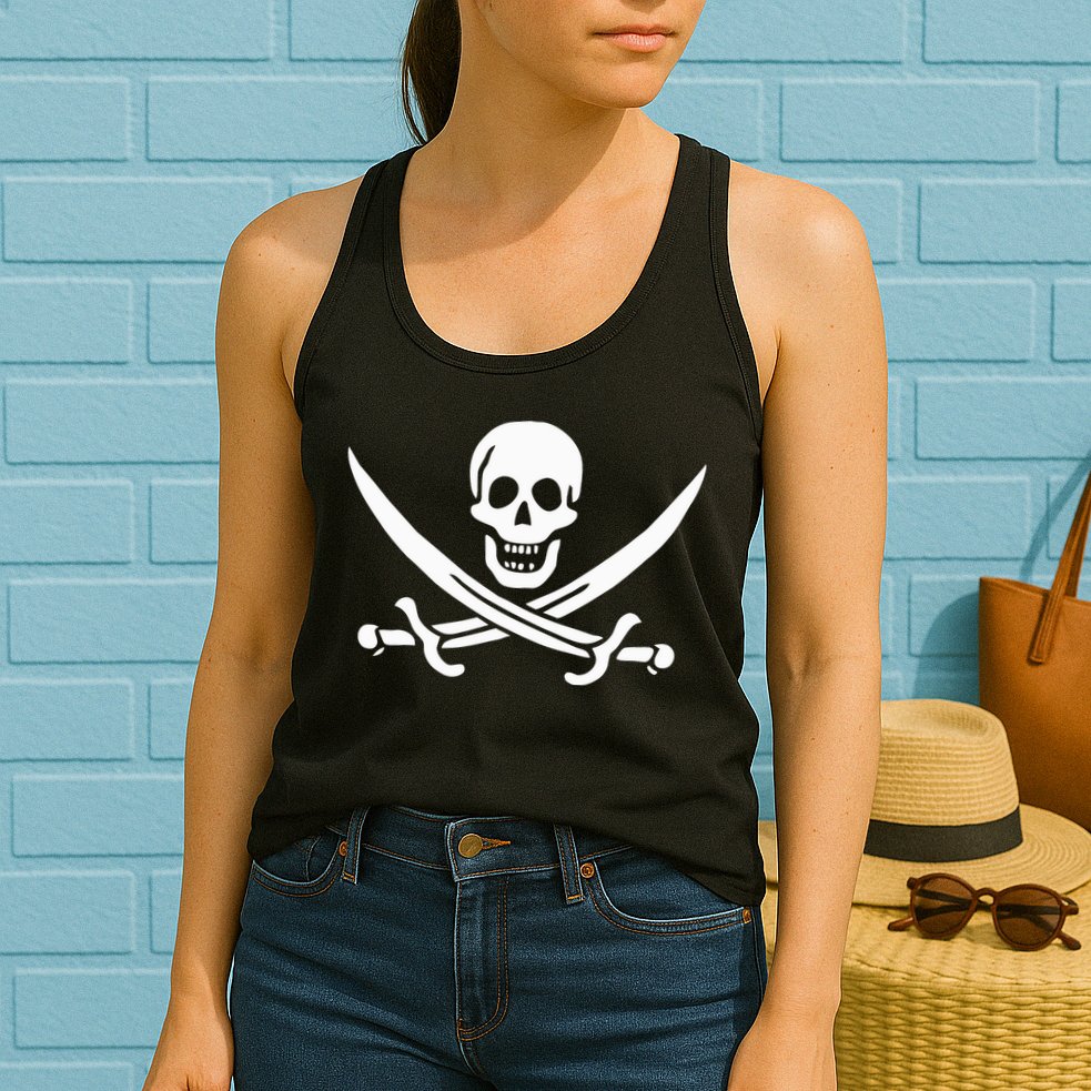 Pirate Flag Womens Tank Top