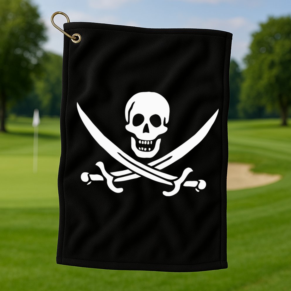 Pirate Flag Golf Towel