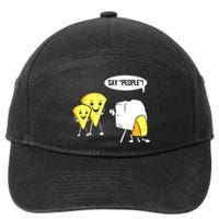 Photographer For Photography Lover Photo Cheese Say People 7-Panel Snapback Hat