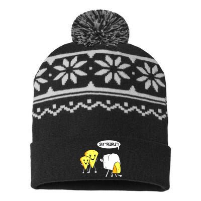 Photographer For Photography Lover Photo Cheese Say People USA-Made Snowflake Beanie