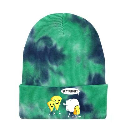 Photographer For Photography Lover Photo Cheese Say People Tie Dye 12in Knit Beanie