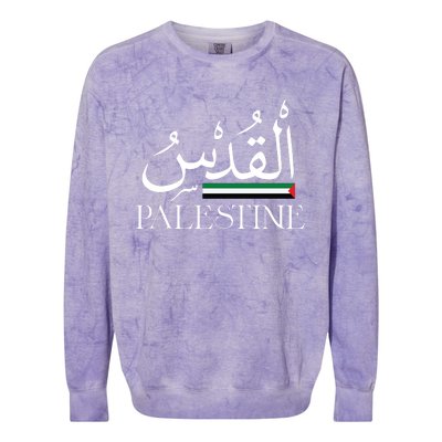 Palestine Flag Palestinians Flag Palestinian Colorblast Crewneck Sweatshirt