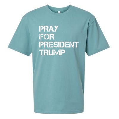 Pray For President Trump 2024 Support Trump Election 2024 Gift Sueded Cloud Jersey T-Shirt