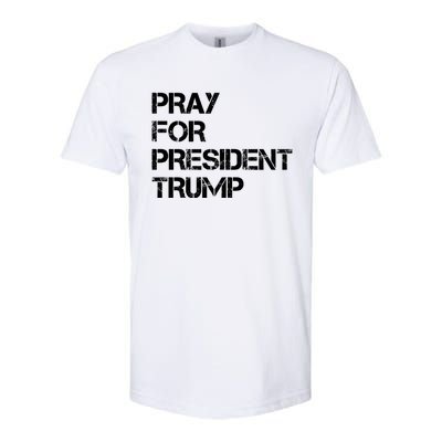 Pray For President Trump 2024 Support Trump Election 2024 Gift Softstyle CVC T-Shirt