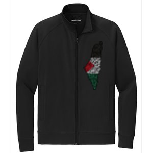 Palestine Flag Palestinian Stretch Full-Zip Cadet Jacket