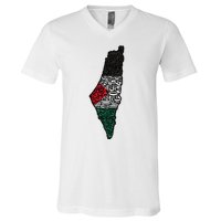 Palestine Flag Palestinian V-Neck T-Shirt