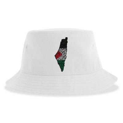 Palestine Flag Palestinian Sustainable Bucket Hat