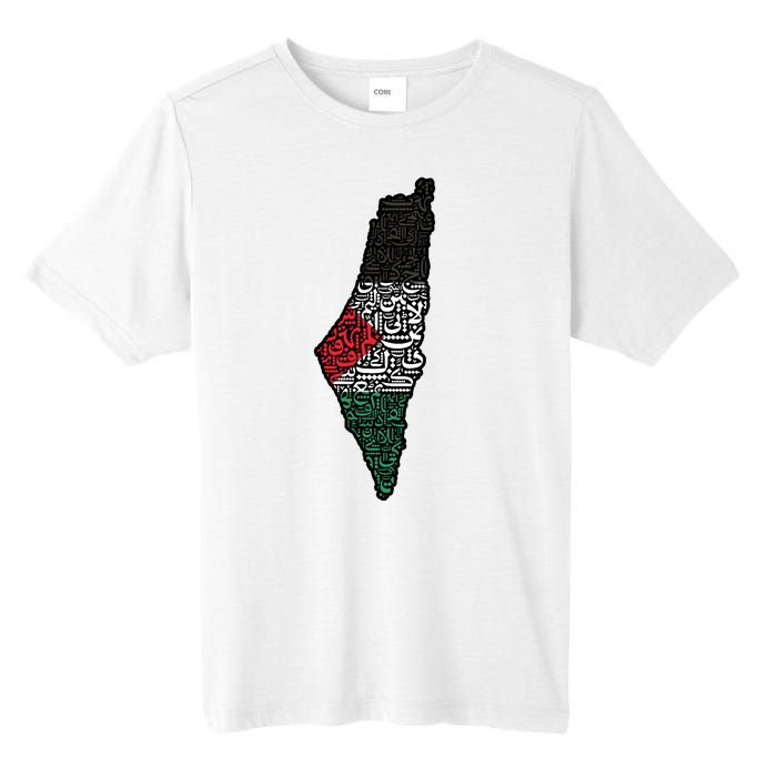 Palestine Flag Palestinian Tall Fusion ChromaSoft Performance T-Shirt