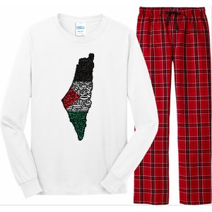 Palestine Flag Palestinian Long Sleeve Pajama Set