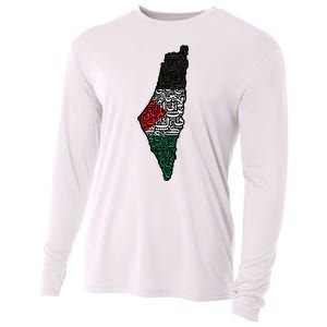 Palestine Flag Palestinian Cooling Performance Long Sleeve Crew