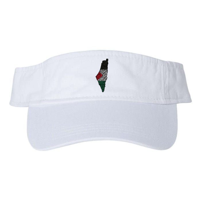 Palestine Flag Palestinian Valucap Bio-Washed Visor