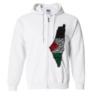 Palestine Flag Palestinian Full Zip Hoodie