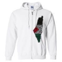 Palestine Flag Palestinian Full Zip Hoodie