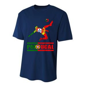 Portuguese Flag Portugal Soccer Portuguese Pride Portugal Performance Sprint T-Shirt