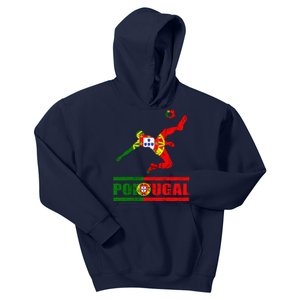 Portuguese Flag Portugal Soccer Portuguese Pride Portugal Kids Hoodie