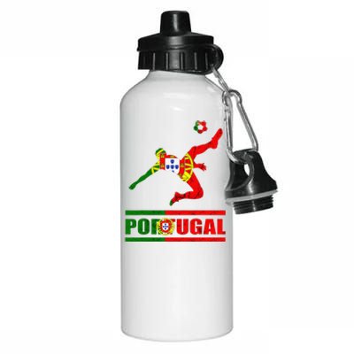 Portuguese Flag Portugal Soccer Portuguese Pride Portugal Aluminum Water Bottle 